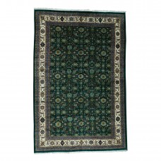 Bloomsbury Market One-of-a-Kind Mahal Hand-Knotted Forest Green Area Rug RGRG4298